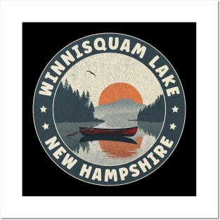 Winnisquam Lake New Hampshire Sunset Posters and Art